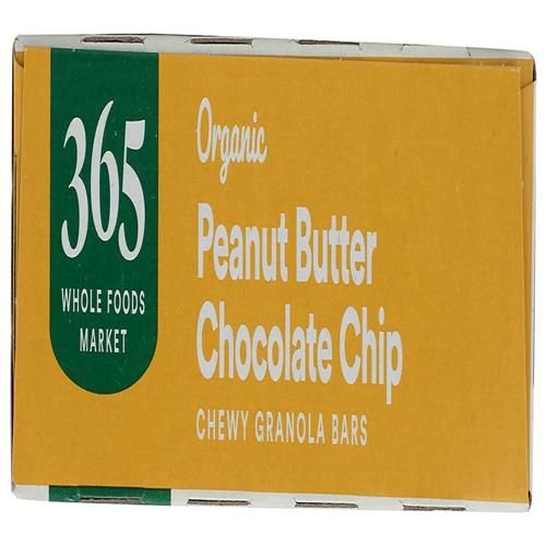 Whole Foods Market Organic Chocolate Chip Peanut Butter Granola Bar, 8 Count
