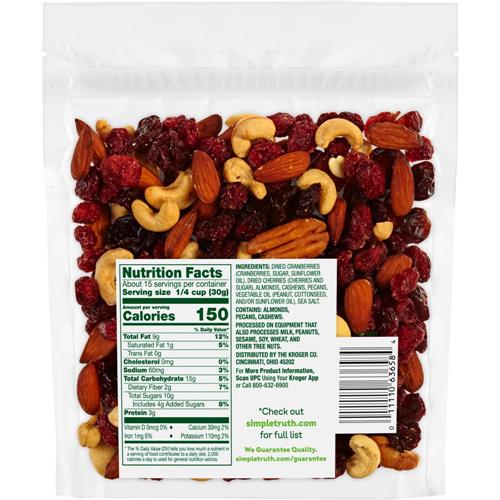 Simple Truth Cranberries & Cherries Trail Mix 16 oz