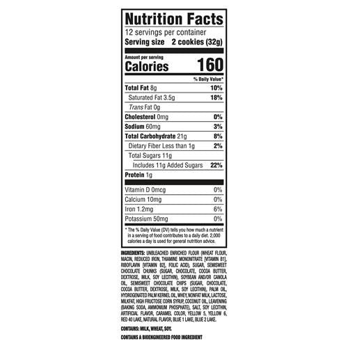 Chips Ahoy! Crunchy Chocolate Caramel Chocolate Chip Cookies, Family Size, 13.88 Oz