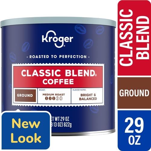 Kroger Classic Blend Medium Roast Ground Coffee 29 oz