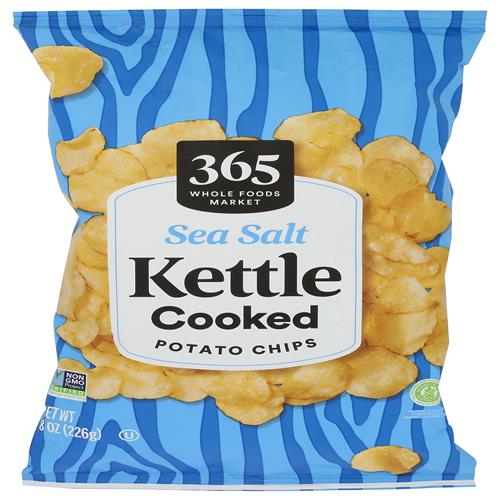 Whole Foods Market Sea Salt Kettle Potato Chips, 8 Oz