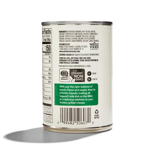 Whole Foods Market Organic Baked Beans, Campfire Style, 15 Ounce