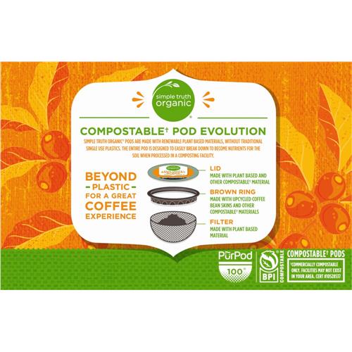 Simple Truth Organic Breakfast Blend Mild Roast Coffee Pods 12 ct