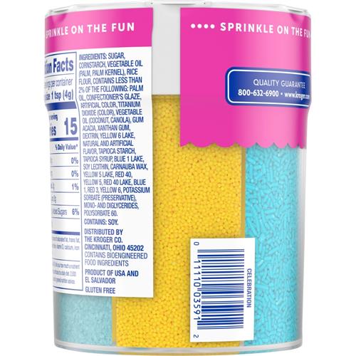 Kroger Sprinkle Mix 6.8 oz