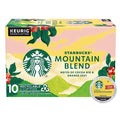 Starbucks K-Cup Coffee Pods, Medium Light Roast Coffee, Mountain Blend For Keurig Coffee Makers, 100% Arabica, Limited Edition, 1 Box (10 Pods)