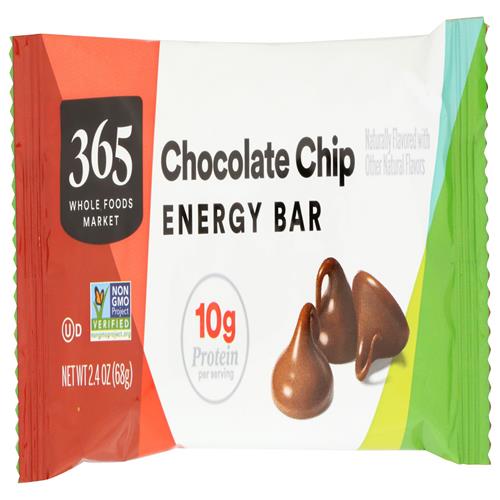 Whole Foods Market Energy Bar, Chocolate Chip, 2.4 Ounce