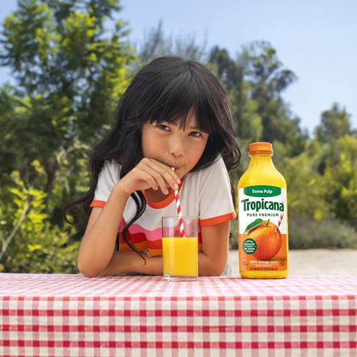 Tropicana Pure Premium 100% Orange Juice Original, Some Pulp, No Sugar Added, 46 Fl Oz