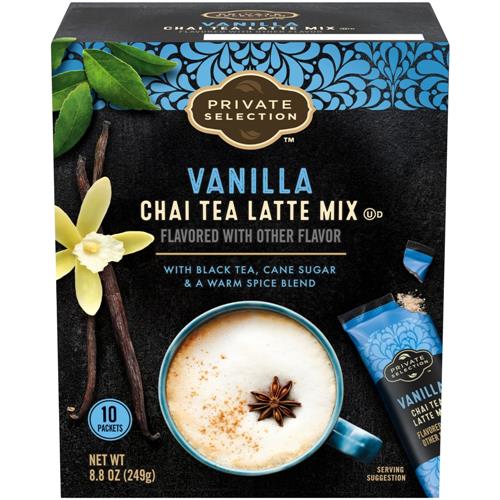 Private Selection Vanilla Chai Tea Latte Mix Packets 10 ct / 8.8 oz