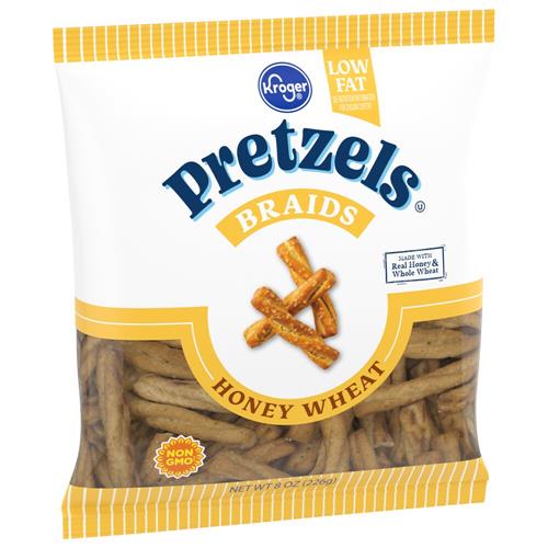 Kroger Honey Wheat Pretzel Braided 8 oz