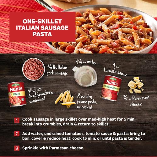 Hunts Fire Roasted Diced Tomatoes, Keto Friendly, 14.5 Oz