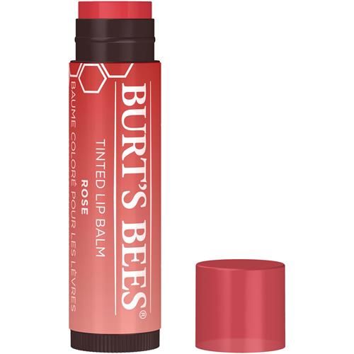 Burts Bees Lip Tint Balm Valentines Day Gifts With Long Lasting 2 In 1 Duo Tinted Balm Formula, Color Infused With Hydrating Shea Butter For A Natural Looking Buildable Finish, Petal Rose (2-Pack