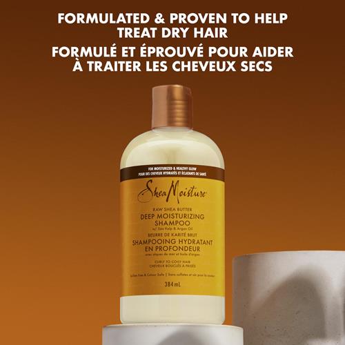 Sheamoisture Shampoo Deep Moisturizing For Dry, Damaged Or Transitioning Hair Raw Shea Butter Sulfate-Free 13Oz