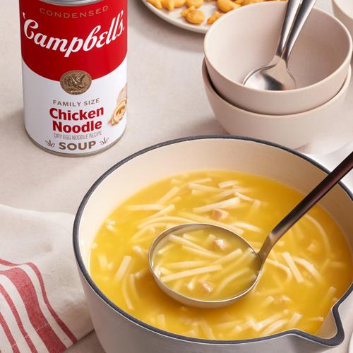 Campbell’S Condensed Chicken Noodle Soup Dry Egg Noodle Recipe, 22.4 Oz Family Size Can