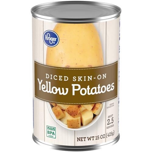 Kroger Diced Skin-On Yellow Potatoes 15 oz