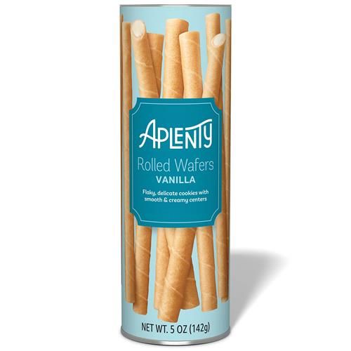 Aplenty Vanilla Rolled Wafers, 5 Oz