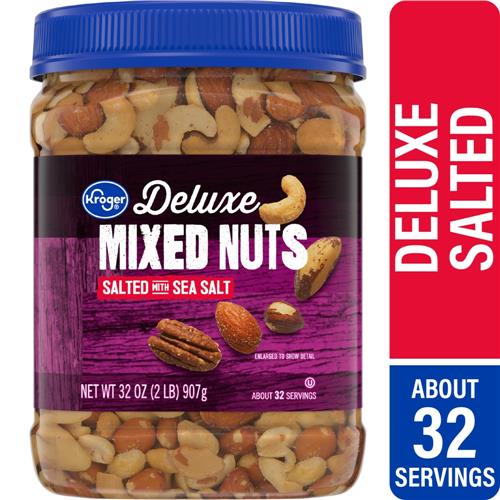 Kroger Deluxe Salted Mixed Nuts 32 oz