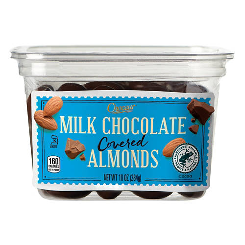 Choceur Milk Chocolate Covered Almonds, 10 oz