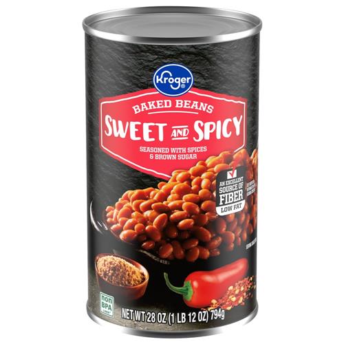 Kroger Sweet And Spicy Baked Beans 28 oz