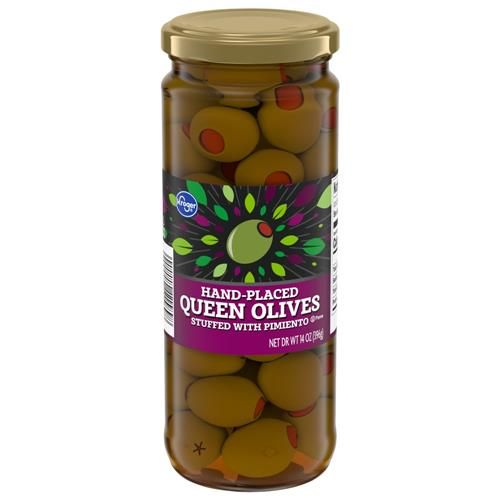 Kroger Queen Olives Stuffed with Pimiento 14 oz