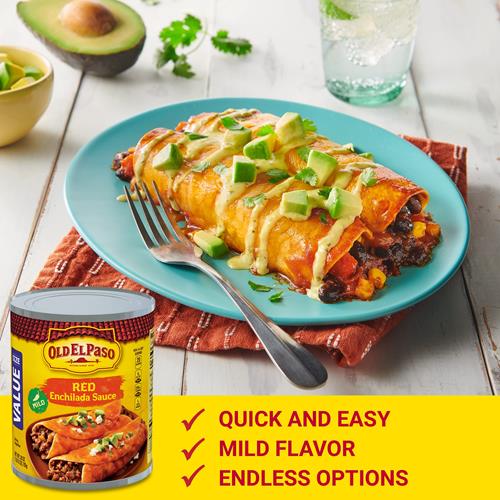 Old El Paso Mild Red Enchilada Sauce, Value Size, 1 Ct., 28 Oz.