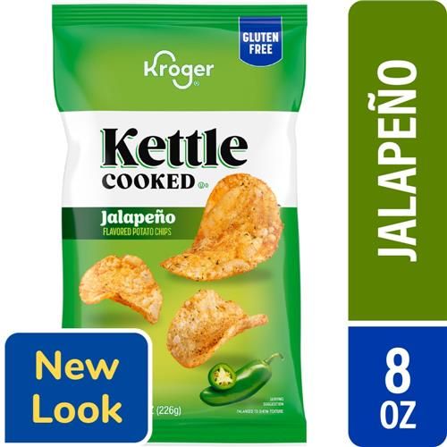 Kroger Jalapeño Kettle Cooked Potato Chips 8 oz