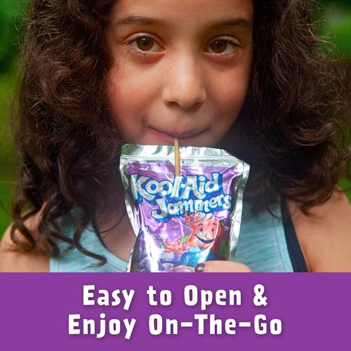Kool-Aid Jammers Grape Flavored Drink, 10 Ct Box, 6 Fl Oz Pouches