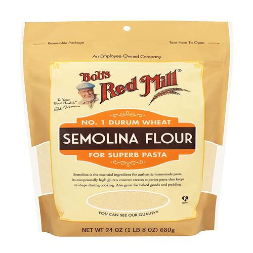 Bobs Red Mill Semolina Pasta Flour, 24Oz (Pack Of 1) - Vegan, Kosher