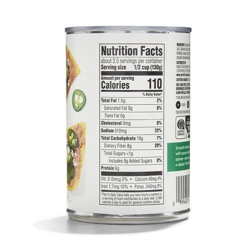 Whole Foods Market, Organic Refried Pinto Beans, 16 Oz