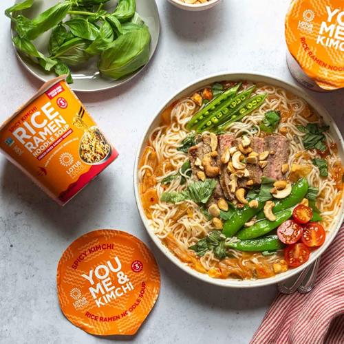 Lotus Foods Spicy Kimchi Rice Ramen Noodle Soup, 1.98 Oz