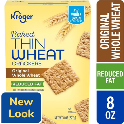 Kroger Reduced Fat Wheat Crackers 8 oz