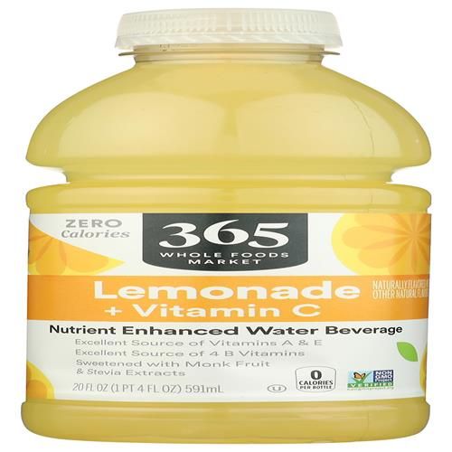 Whole Foods Market Water Nutrient Lemonade Vitamin C No Calorie, 20 Fl Oz