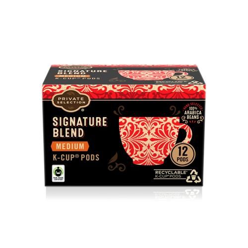 Private Selection Signature Blend Medium Roast Coffee Pods 12 ct