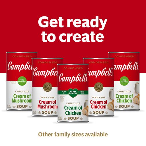 Campbells Condensed Cream Of Chicken Soup, 22.6 Oz Family Size Can