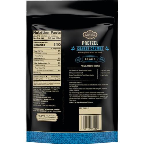 Private Selection Pretzel Crumbs Course 12 oz