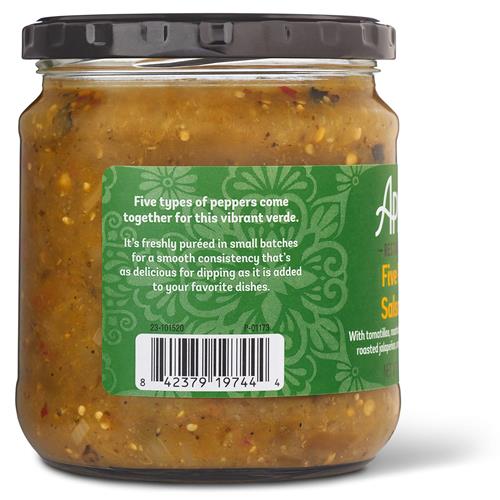 Aplenty Five Pepper Salsa Verde, Medium, 15.5 Oz