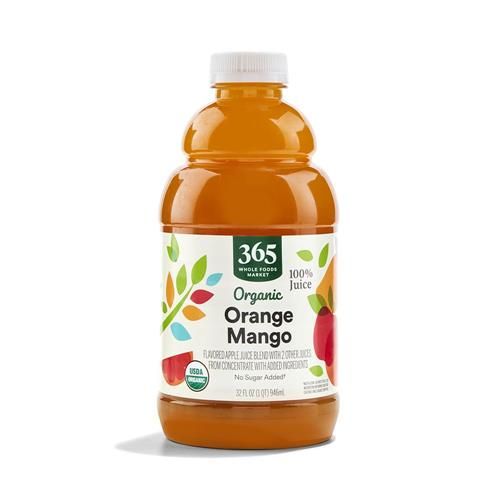 Whole Foods Market, Organic 100% Juice, Orange Mango, 32 Fl Oz