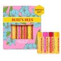 Burts Bees Gifts Ideas - In Full Bloom Lip Balm Set, Original Beeswax, Dragonfruit Lemon, Tropical Pineapple & Strawberry, Natural Origin Lip Treatment, 4 Tubes, 0.15 Oz.