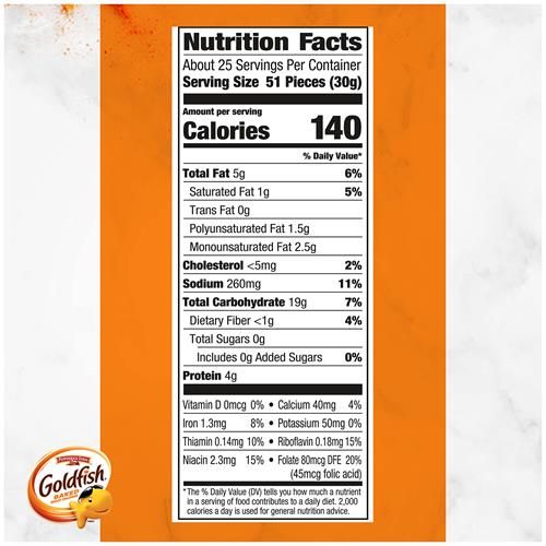 Goldfish Flavor Blasted Xtra Cheddar Cheese Crackers, 27.3 Oz Carton