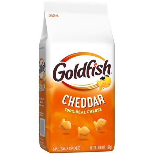 Goldfish Cheddar Cheese Crackers, Baked Snack Crackers, 6.6 Oz Bag