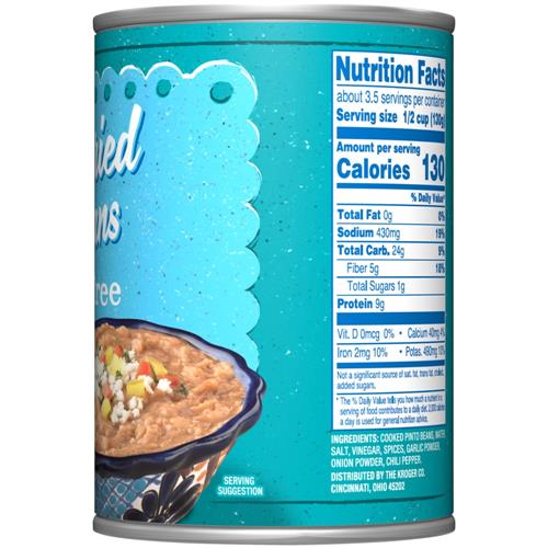 Kroger Fat Free Refried Beans 16 oz