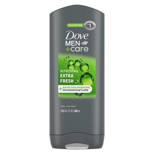 Dove Men+Care Body And Face Wash Refreshing Extra Fresh Body Wash For Men With 24-Hour Nourishing Micromoisture Technology 13.5 Oz