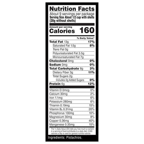 Wonderful Pistachios In Shell, Roasted With No Salt Nuts, 16 Ounce Resealable Bag, Protein Snacks, Gluten Free, Healthy Snacks For Adults