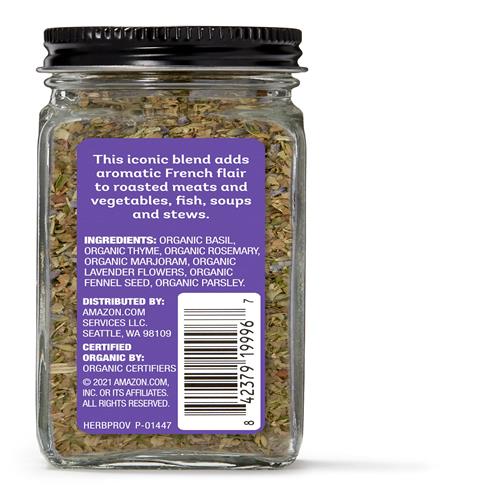 Aplenty, Organic Herbes De Provence Seasoning Blend, 0.65 Oz