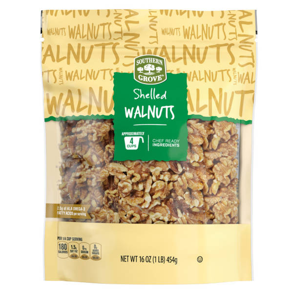Southern Grove Shelled  Walnuts, 16 oz