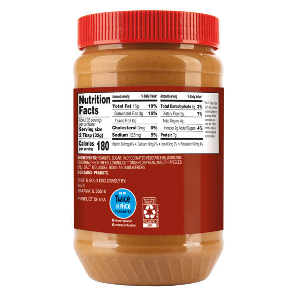 Peanut Delight Creamy  Peanut Butter, 40 oz
