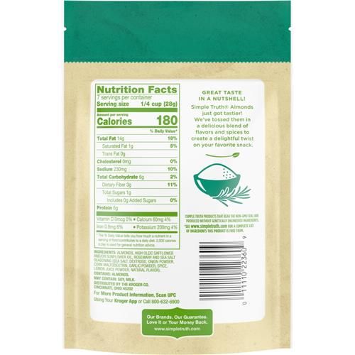 Simple Truth Rosemary & Sea Salt Almonds 7 oz