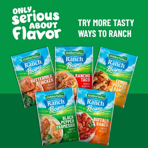 Hidden Valley Ranch Recipes Lemon Pepper Ranch Premium Recipe Mix, Bright Citrus Flavor With A Ranch Twist, 1 Packet (Package May Vary)
