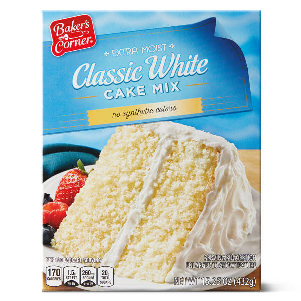 Baker's Corner Extra Moist Classic White Cake Mix, 15.25 oz
