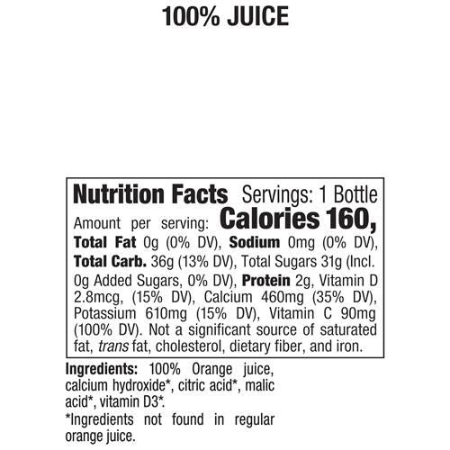 Tropicana Pure Premium 100% Orange Juice Original, Calcium + Vitamin D, 11 Fl Oz Bottle