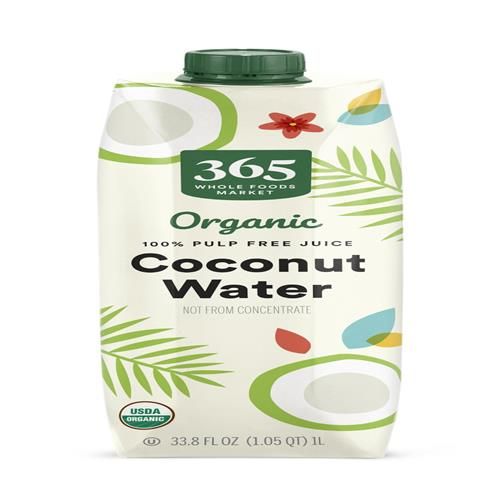Whole Foods Market, Organic Coconut Water, 100% Pulp-Free Juice, 33.8 Fl Oz